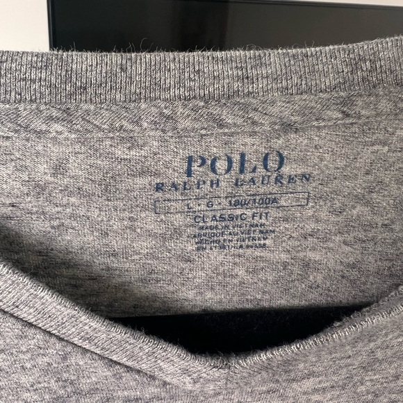Polo by Ralph Lauren Gray Short Sleeve Tee - Picture 3 of 5